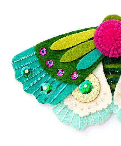 Benzie Design - Blue Moth Felt Ornament Kit
