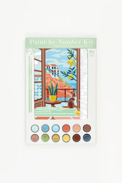 Elle Crée - Coastal Catnap Paint-by-Number Kit