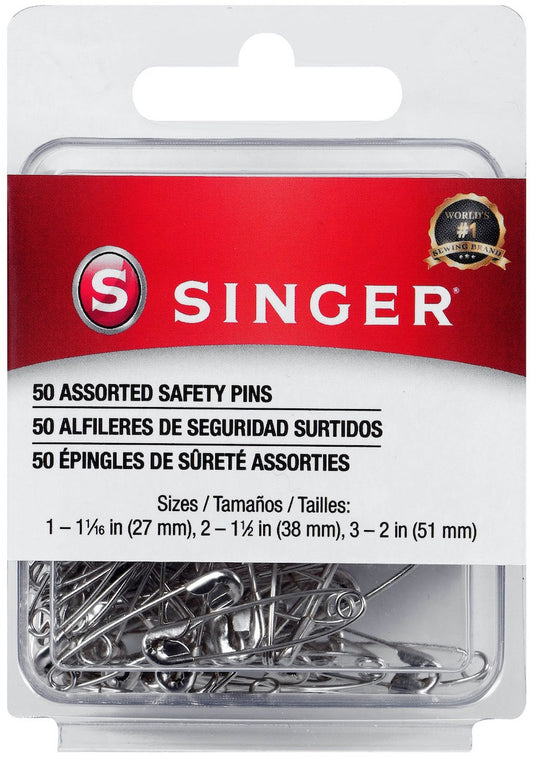 Singer 50 Asst Safety Pins