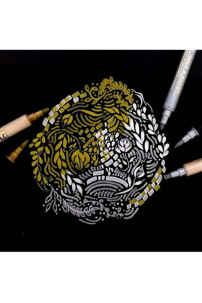 Kuretake Gold and  Silver Assortment Set