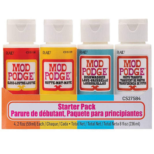 Plaid Crafts - Mod Podge Glue, Sealer, and Finish Sealer Set 4 Piece