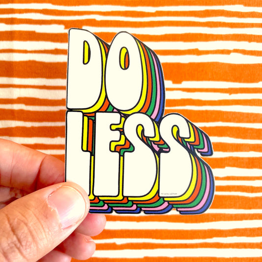 Free Period Press - Do Less Vinyl Decal Sticker