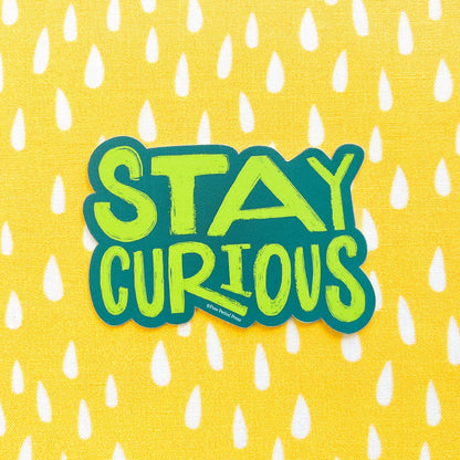 Free Period Press - Stay Curious Vinyl Decal Sticker