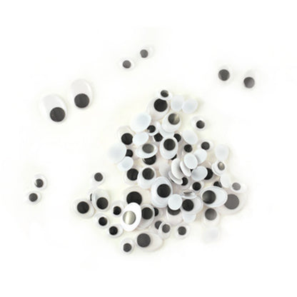 Krafty Kids Paste-On Googly Eyes Assortment 80/Pkg