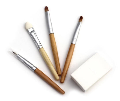 Natural Earth Paint - Eco Make-up Applicator Set