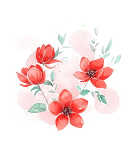 Willow Wolfe USA - Bold Flowers Watercolor Workbook