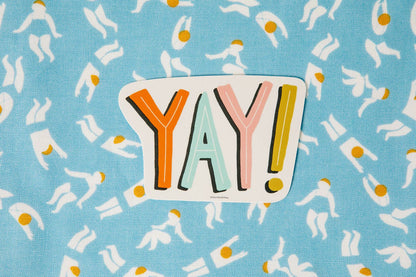 Free Period Press - Yay Vinyl Decal Sticker