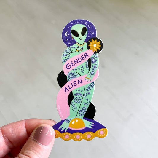 Free Period Press - Gender Alien Vinyl Decal Sticker