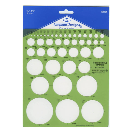 Alvin Drafting - Circle Master Template TD1204