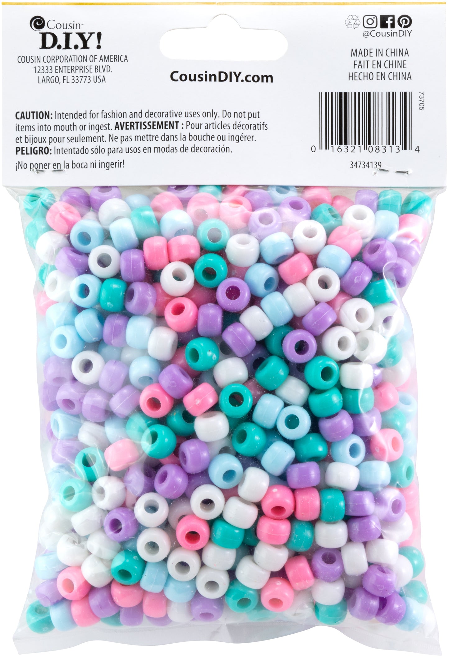 Fun Pack of Pastel Pony Beads