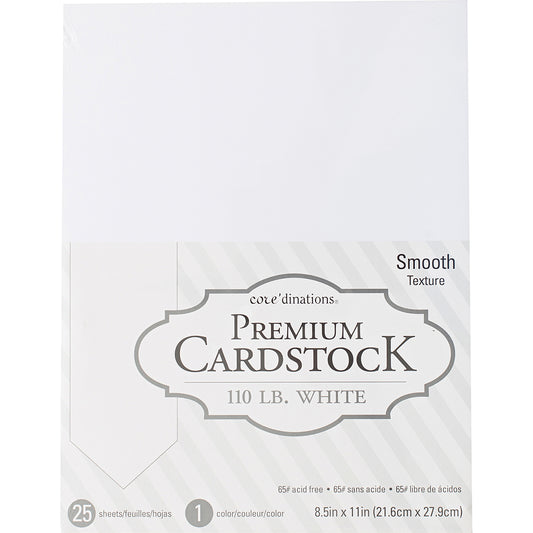 White premium cardstock
