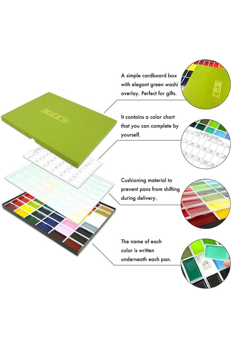 Kuretake® Gansai Tambi Watercolor Pans