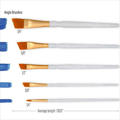 Plaid Crafts - FolkArt Angle Brush Set 5 Piece
