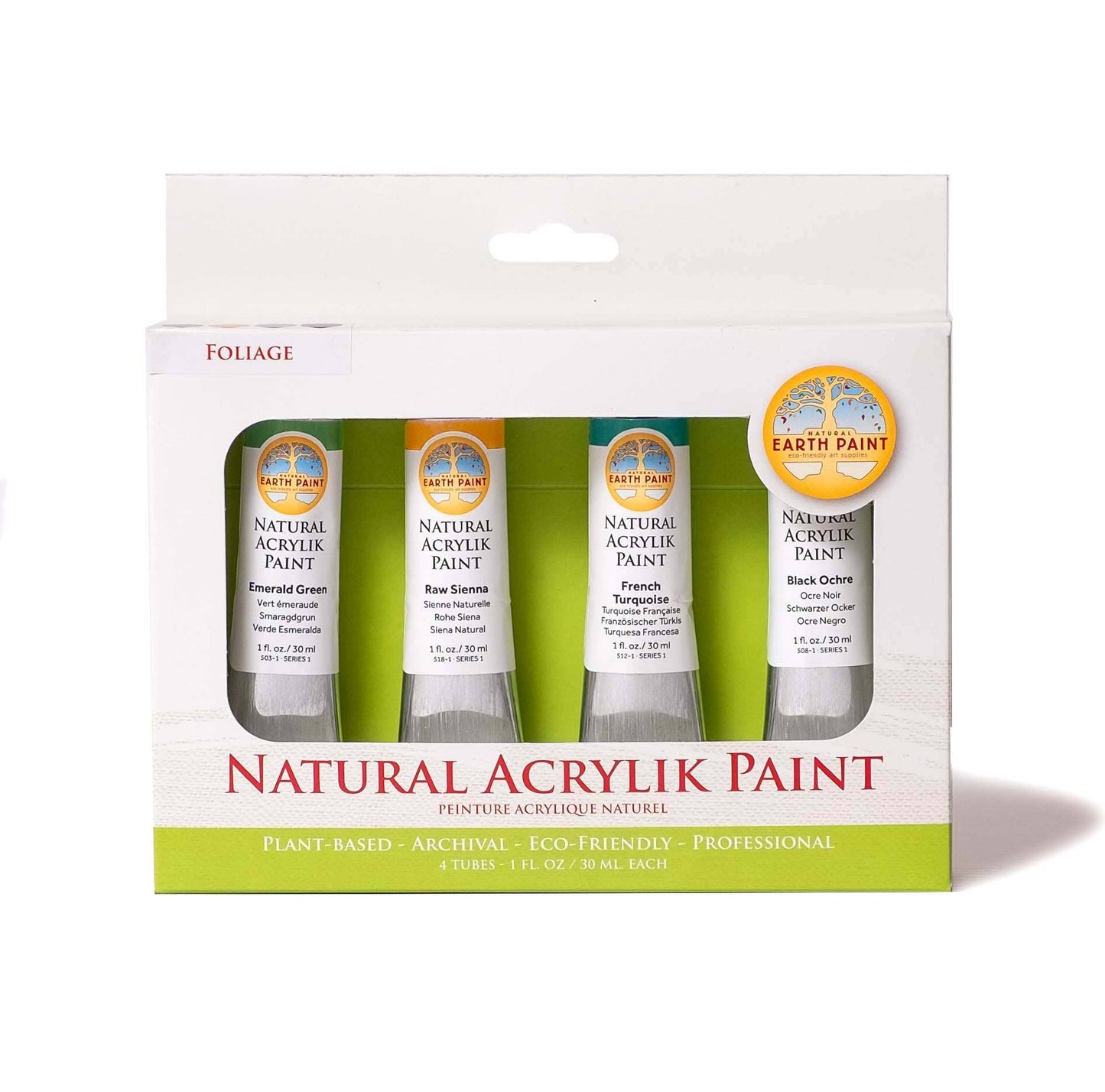 Natural Earth Paint - NEW! Natural Acrylik Paint - 4 Color Box Sets