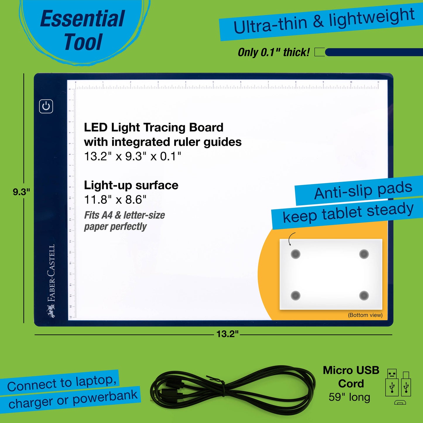 Faber-Castell - LED Light Tracing Tablet Board for Arts and Crafts