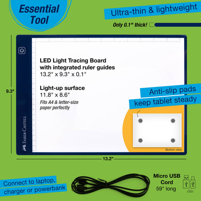 Faber-Castell - LED Light Tracing Tablet Board for Arts and Crafts