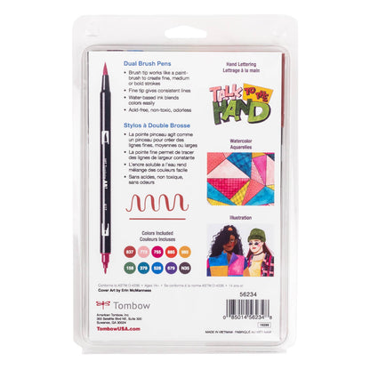 Tombow - Dual Brush Pen Art Markers 10-Pack, Nineties