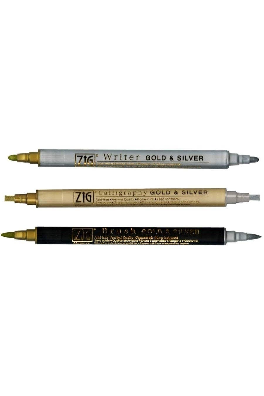 Kuretake Gold and  Silver Assortment Set