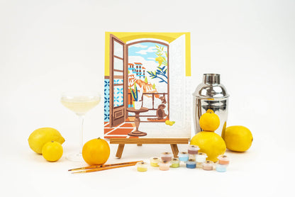 Elle Crée - Coastal Catnap Paint-by-Number Kit
