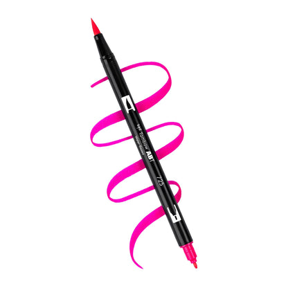 Tombow - Dual Brush Pen Art Markers, Happy Hour, 6-Pack