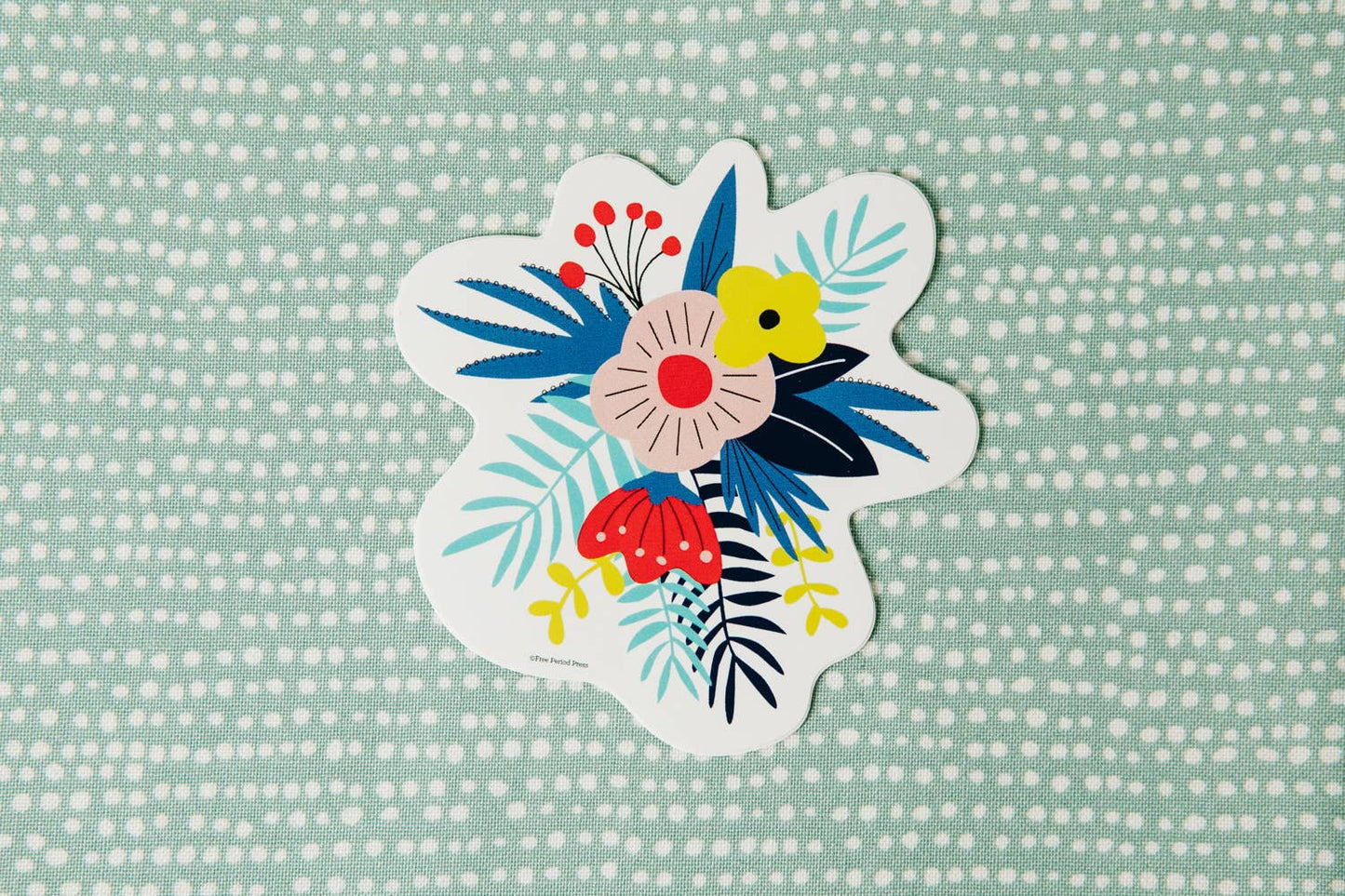 Free Period Press - Flowers Vinyl Decal Sticker