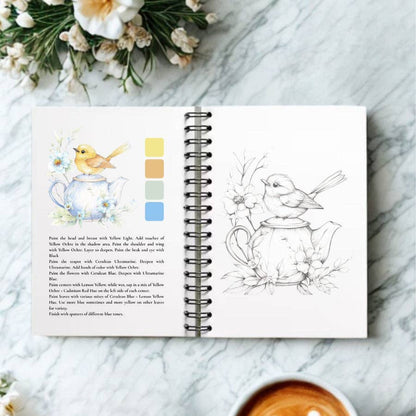 Willow Wolfe USA - Feathers & Finery Watercolor Workbook