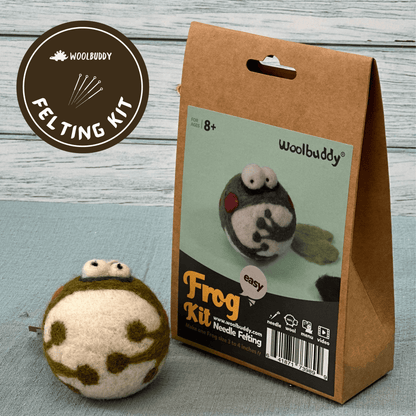 Woolbuddy - Needle Felting Frog Kit