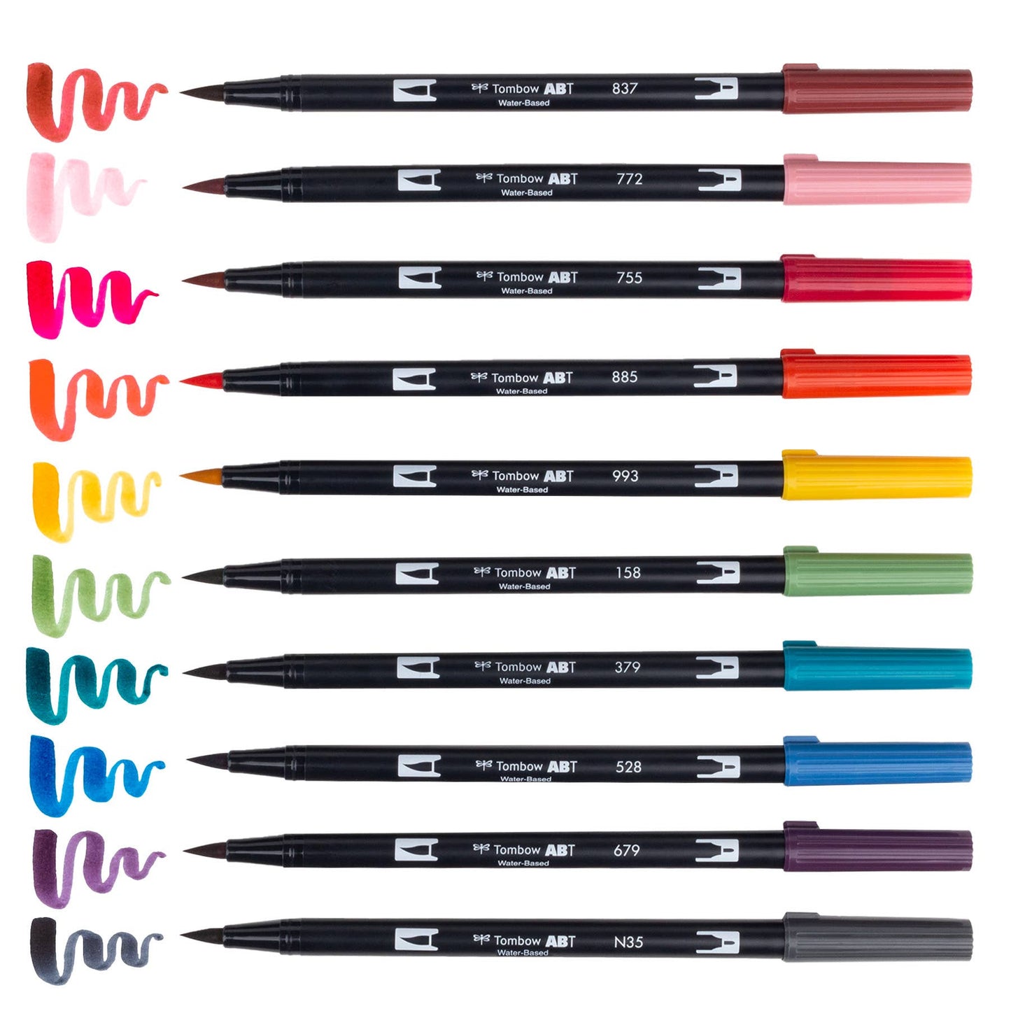 Tombow - Dual Brush Pen Art Markers 10-Pack, Nineties