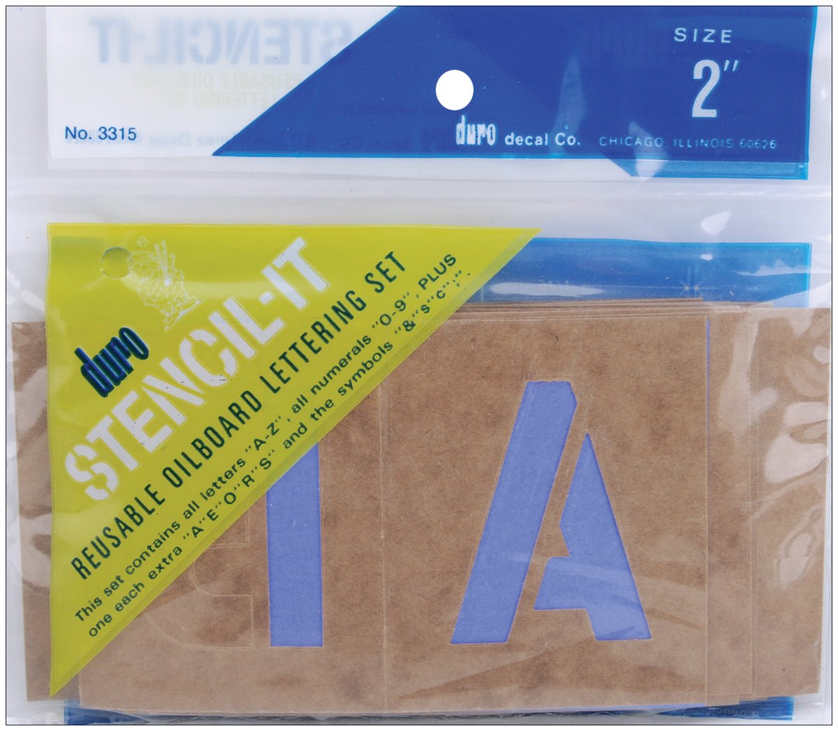 Duro Re-usable Letter Stencils