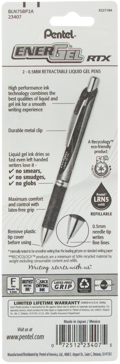 Pentel EnerGel Pens 2/pk