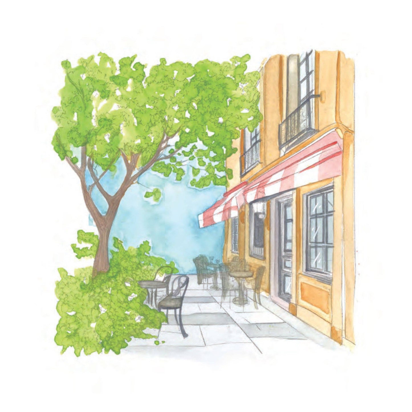 Willow Wolfe USA - Cozy Cafés Watercolor Workbook by Nya Wolfe