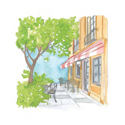 Willow Wolfe USA - Cozy Cafés Watercolor Workbook by Nya Wolfe