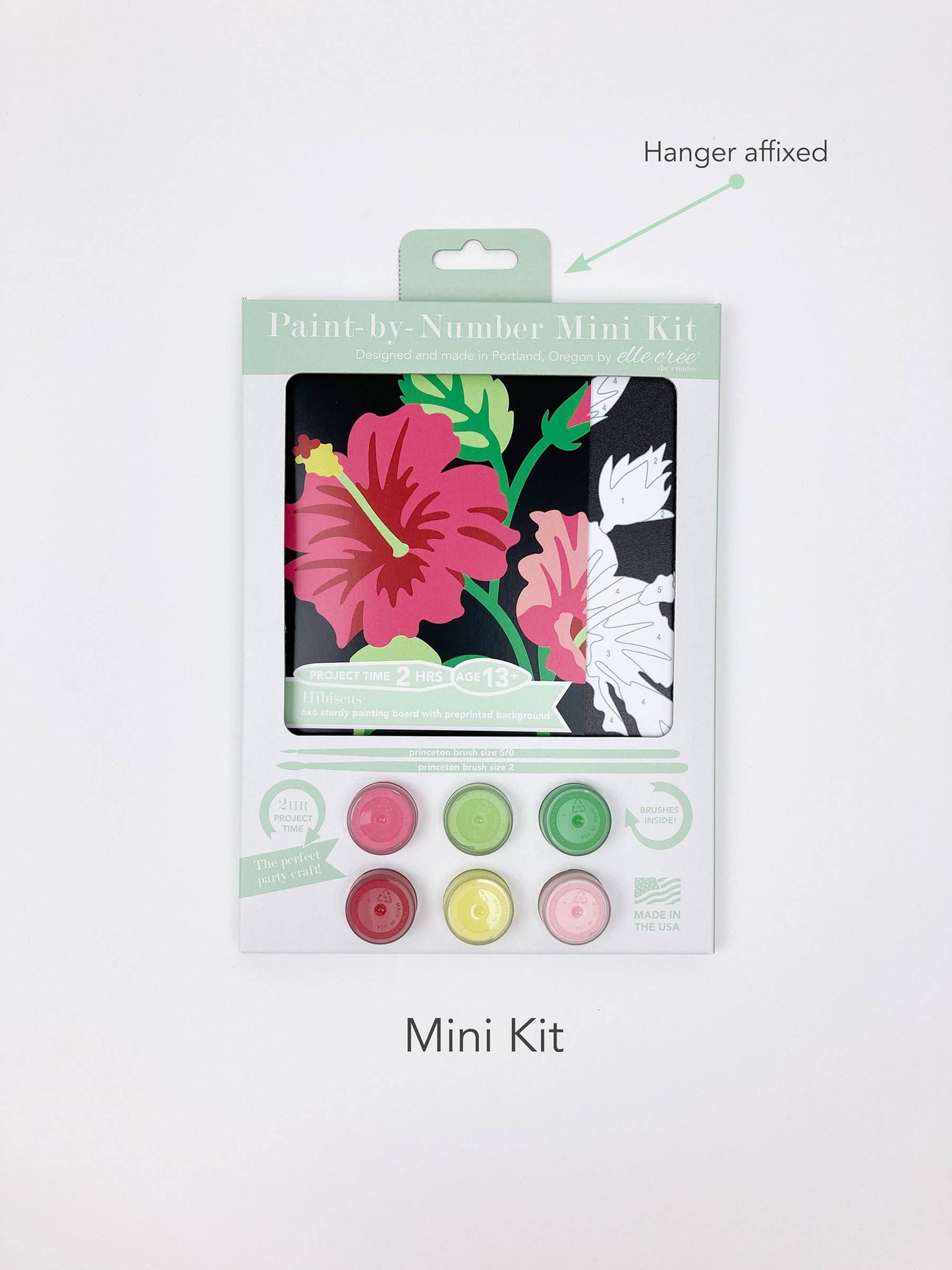 Elle Crée (She Creates) - MINI Longhorn Beetle Paint-by-Number Kit