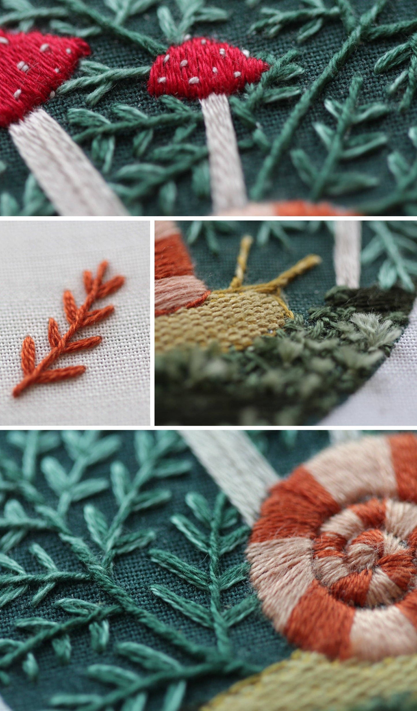 Kiriki Press - Forest Floor - Embroidery Stitch Sampler