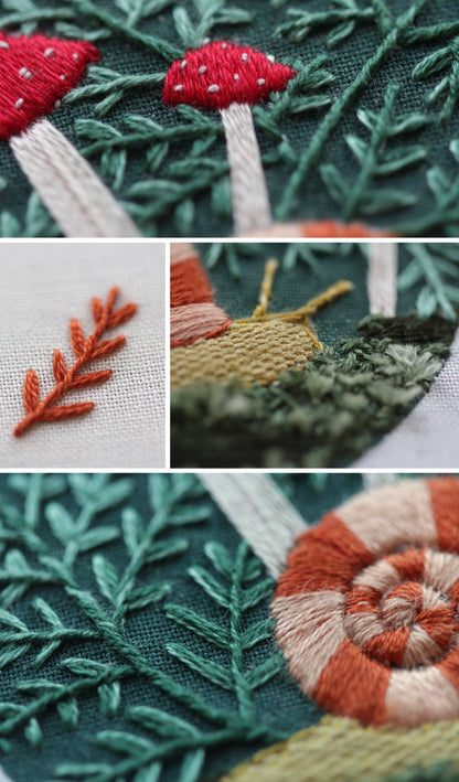 Kiriki Press - Forest Floor - Embroidery Stitch Sampler