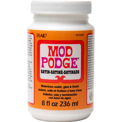 Plaid Crafts - Mod Podge Satin Glue, Sealer, and Finish 8oz