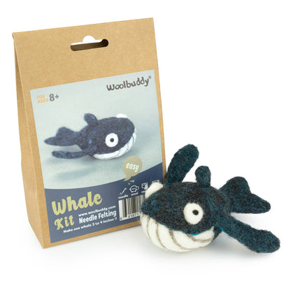 Woolbuddy - DIY Needle Felting Kit - Whale