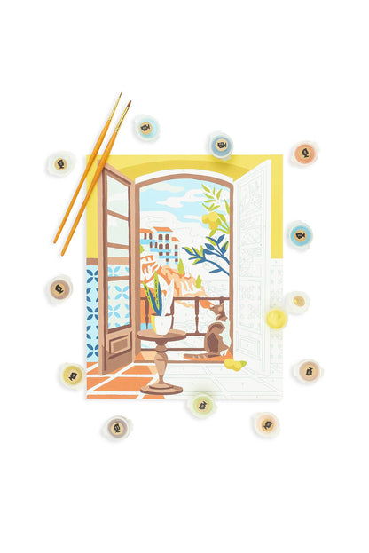Elle Crée - Coastal Catnap Paint-by-Number Kit