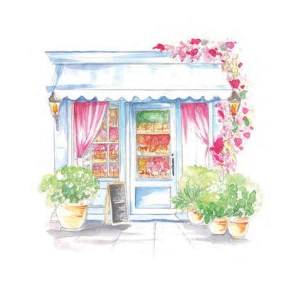 Willow Wolfe USA - Cozy Cafés Watercolor Workbook by Nya Wolfe