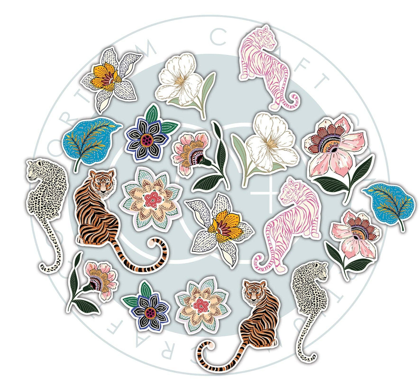 Ecstasy Crafts Distributing - Craft Consortium Enchanted Jungle - Chipboard Ephemera
