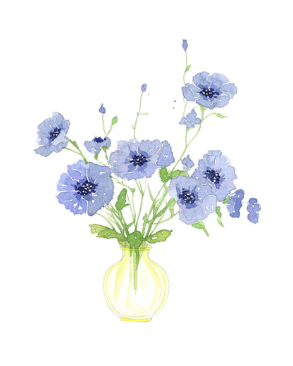 Willow Wolfe USA - Bold Flowers Watercolor Workbook