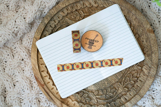 Pounded Yam Productions - African Print Ankara Inspired Washi Tape - Circles