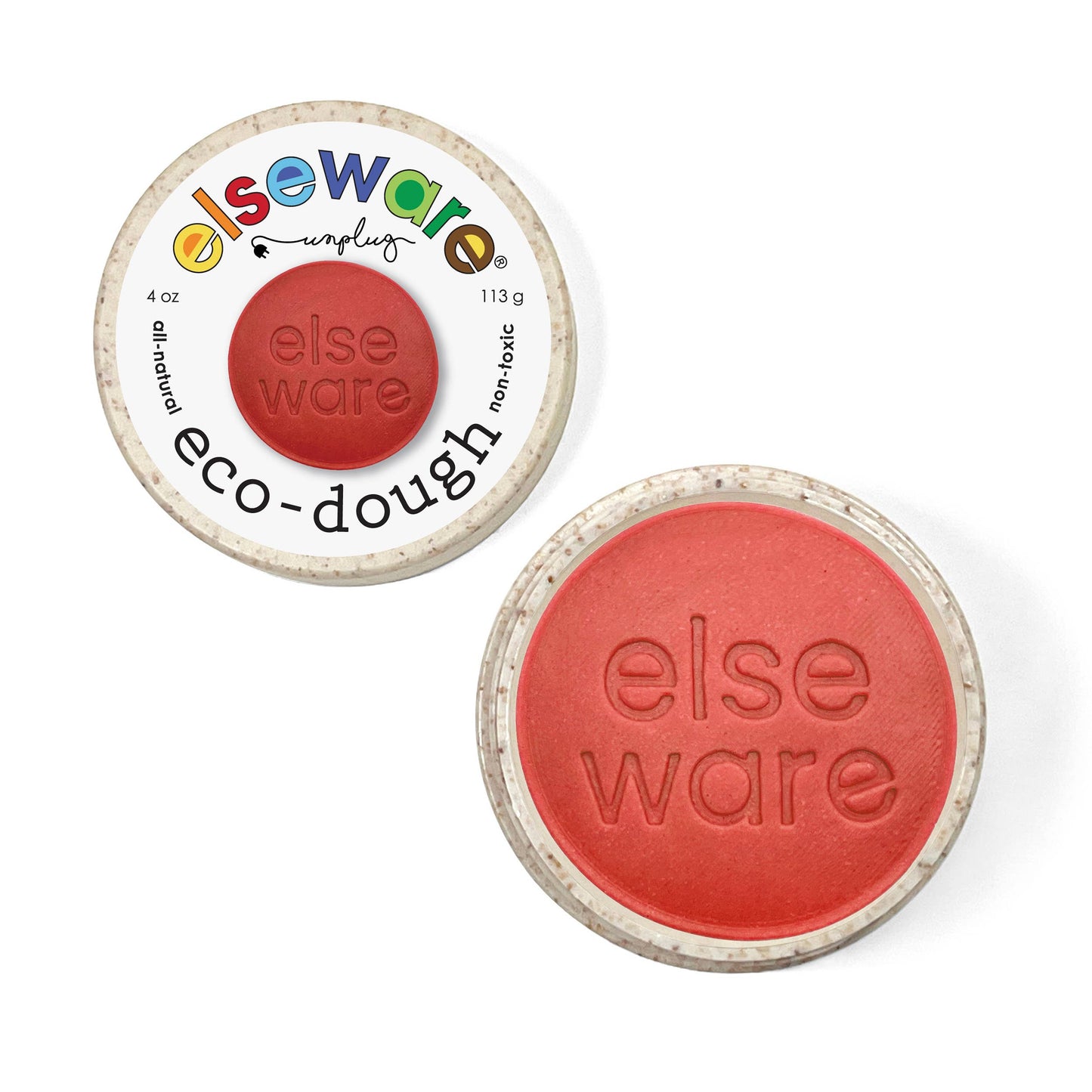 elseware unplug - Eco-Dough 12ct Singles - 1/4 lb - Natural, Non-Toxic : Assorted | 4 Colors