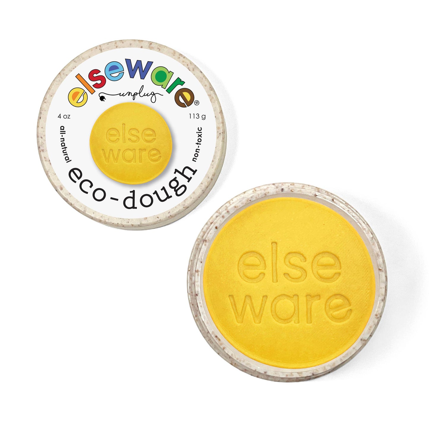 elseware unplug - Eco-Dough 12ct Singles - 1/4 lb - Natural, Non-Toxic : Assorted | 4 Colors