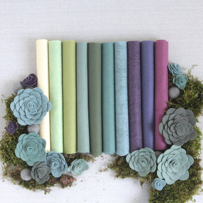 Benzie Design - Wool Felt Sheets, Succulents