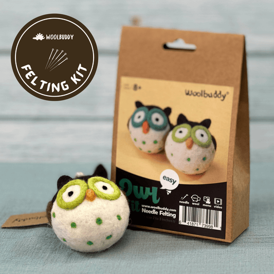 Woolbuddy - Needle Felting Owl Kit