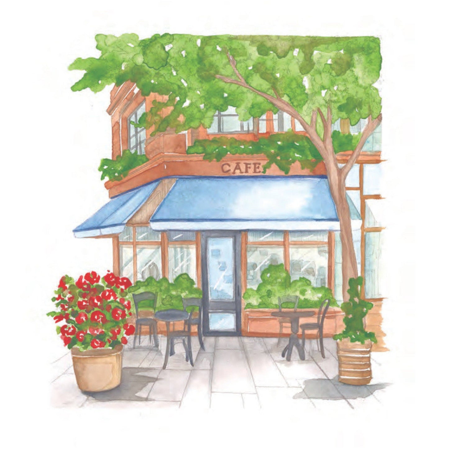 Willow Wolfe USA - Cozy Cafés Watercolor Workbook by Nya Wolfe