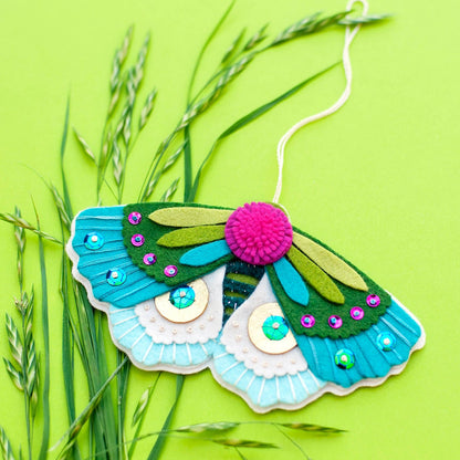 Benzie Design - Blue Moth Felt Ornament Kit