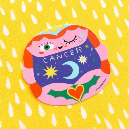 Free Period Press - Cancer Zodiac Vinyl Decal Sticker | Dreamy Crab