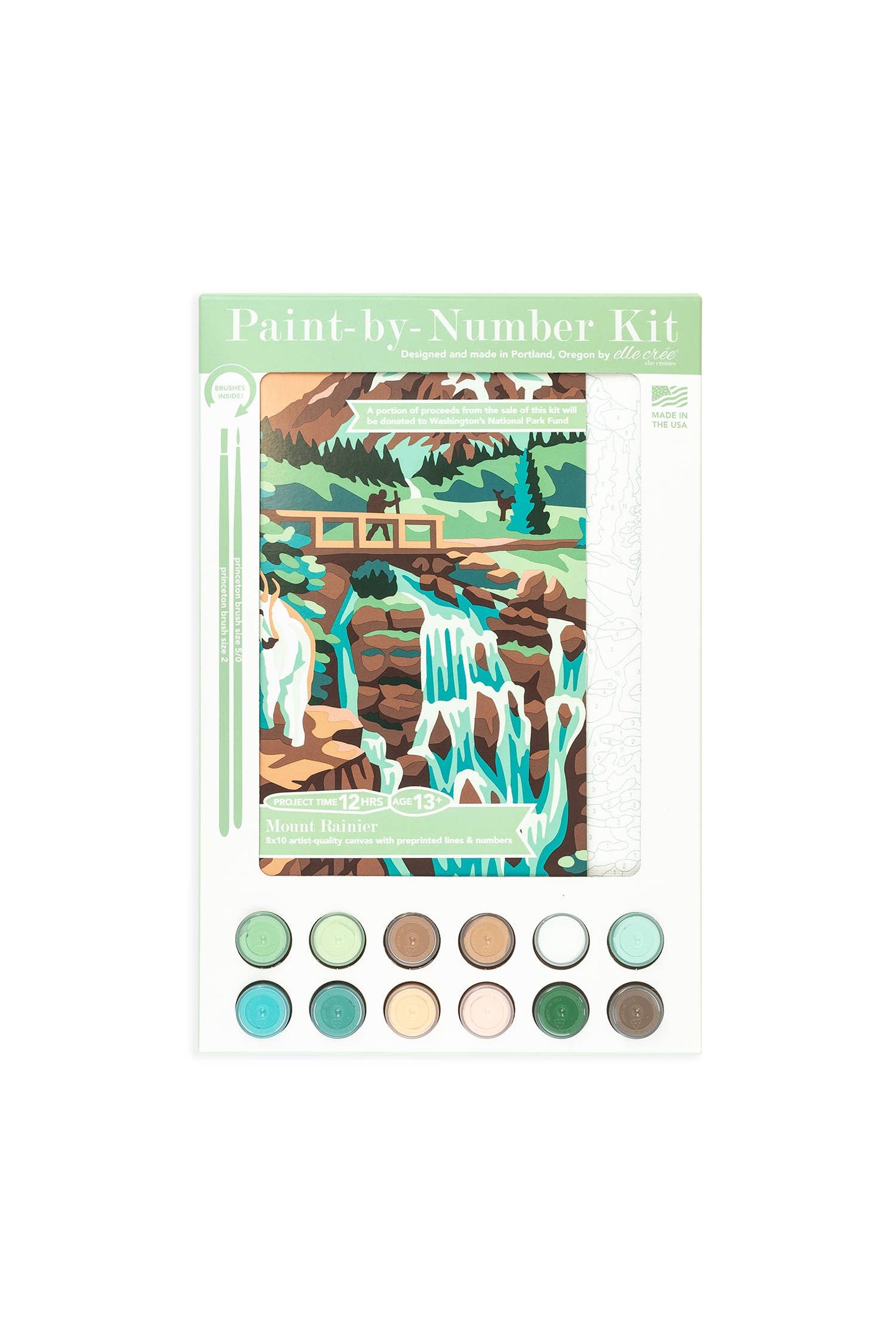 Elle Crée - Mount Rainier Paint-by-Number Kit